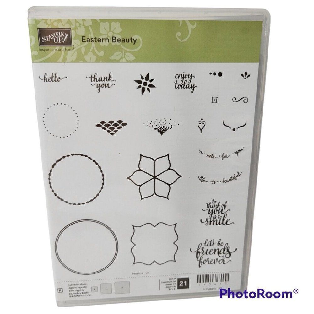 Stampin' Up‎ EASTERN BEAUTY Clear Mount Stamp Set Of 21 Card Making Scrapbooking